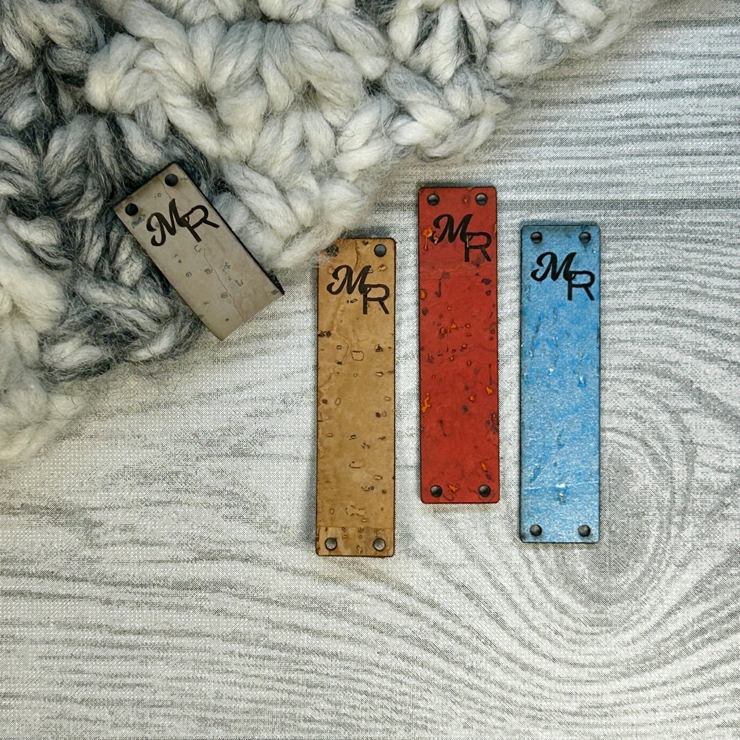 Cork Fold Over Narrow Tags