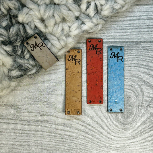 Cork Fold Over Narrow Tags