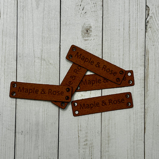 Flat Lay NARROW Tags - Leatherette