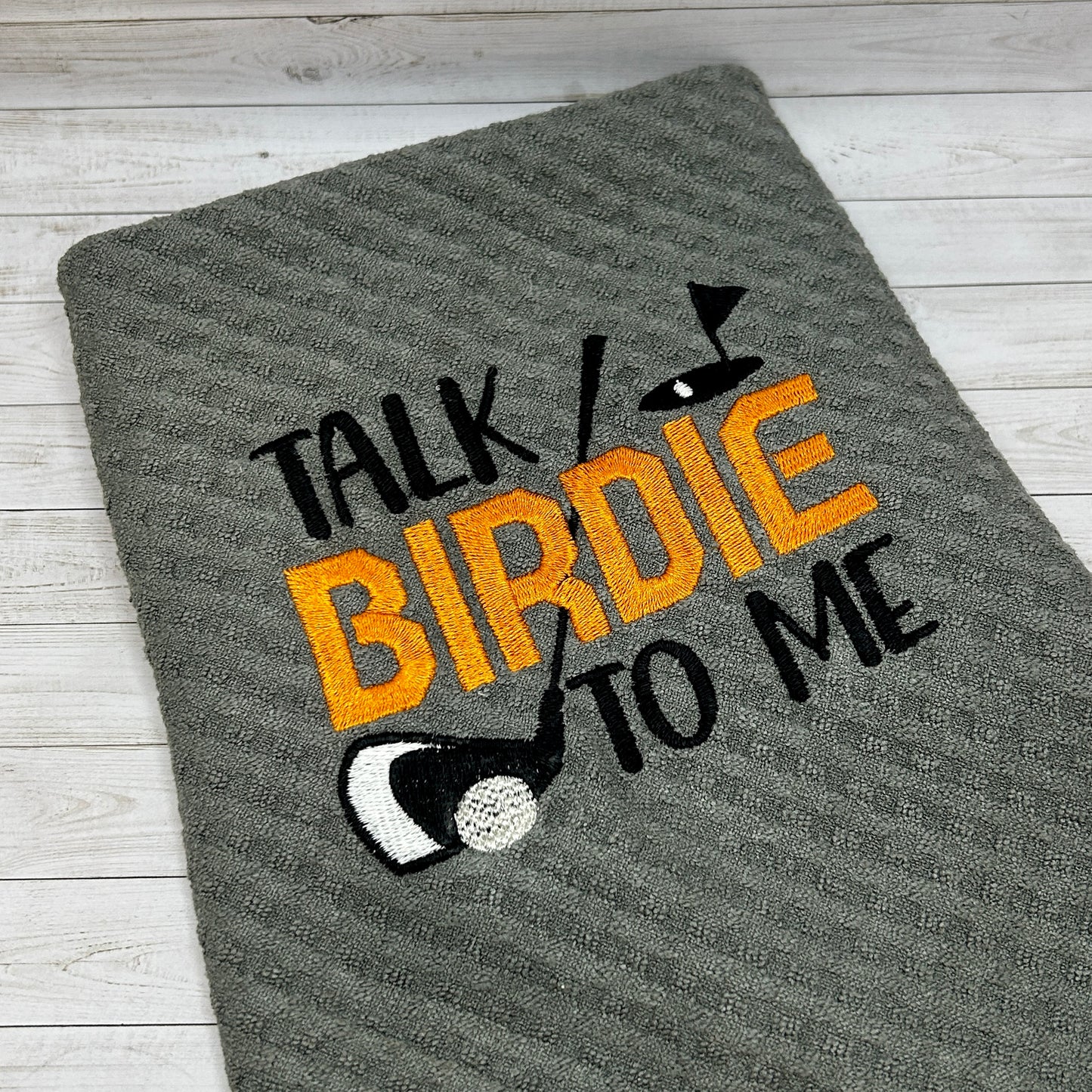 Talk Birdie Golf Towel