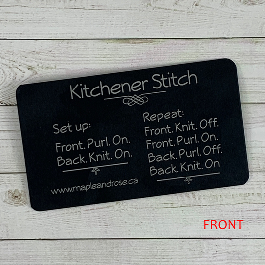 Wallet Kitchener Stitch Guide