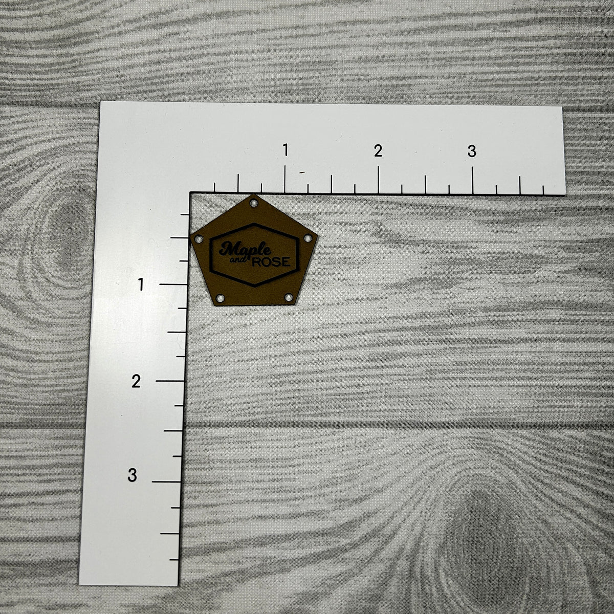 Leatherette Polygon Tags