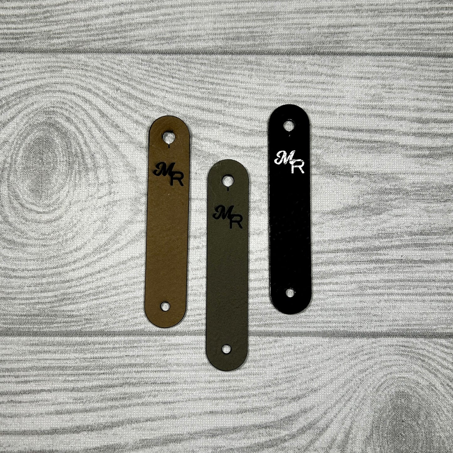 Leatherette Double Cap Flat Lay Narrow