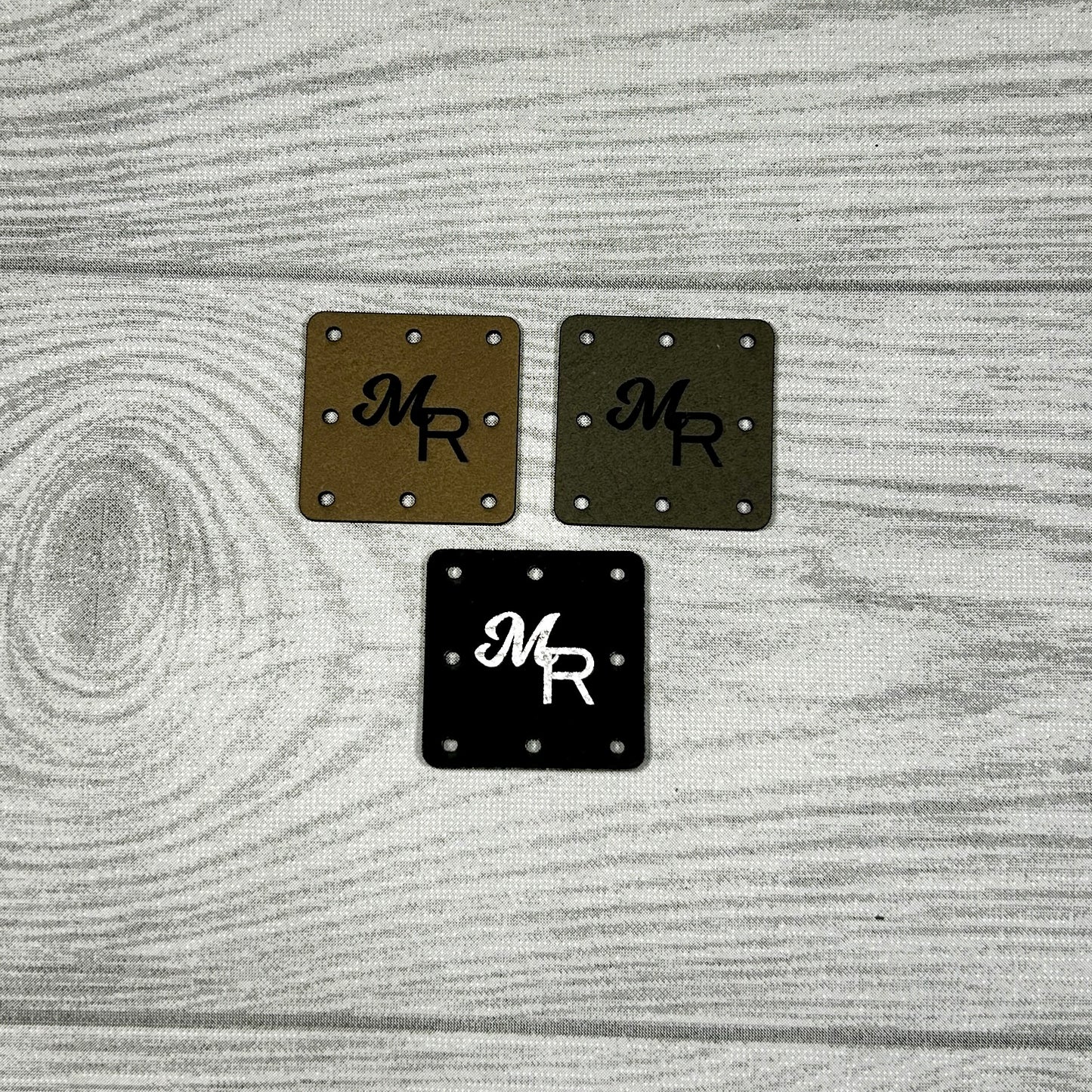 Leatherette Square Tags