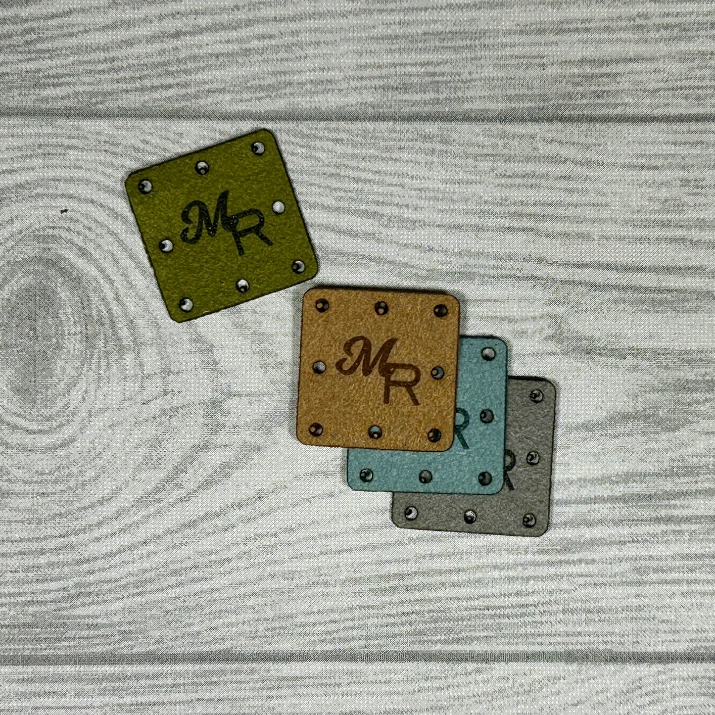 Suede Square Tags