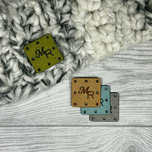 Suede Square Tags