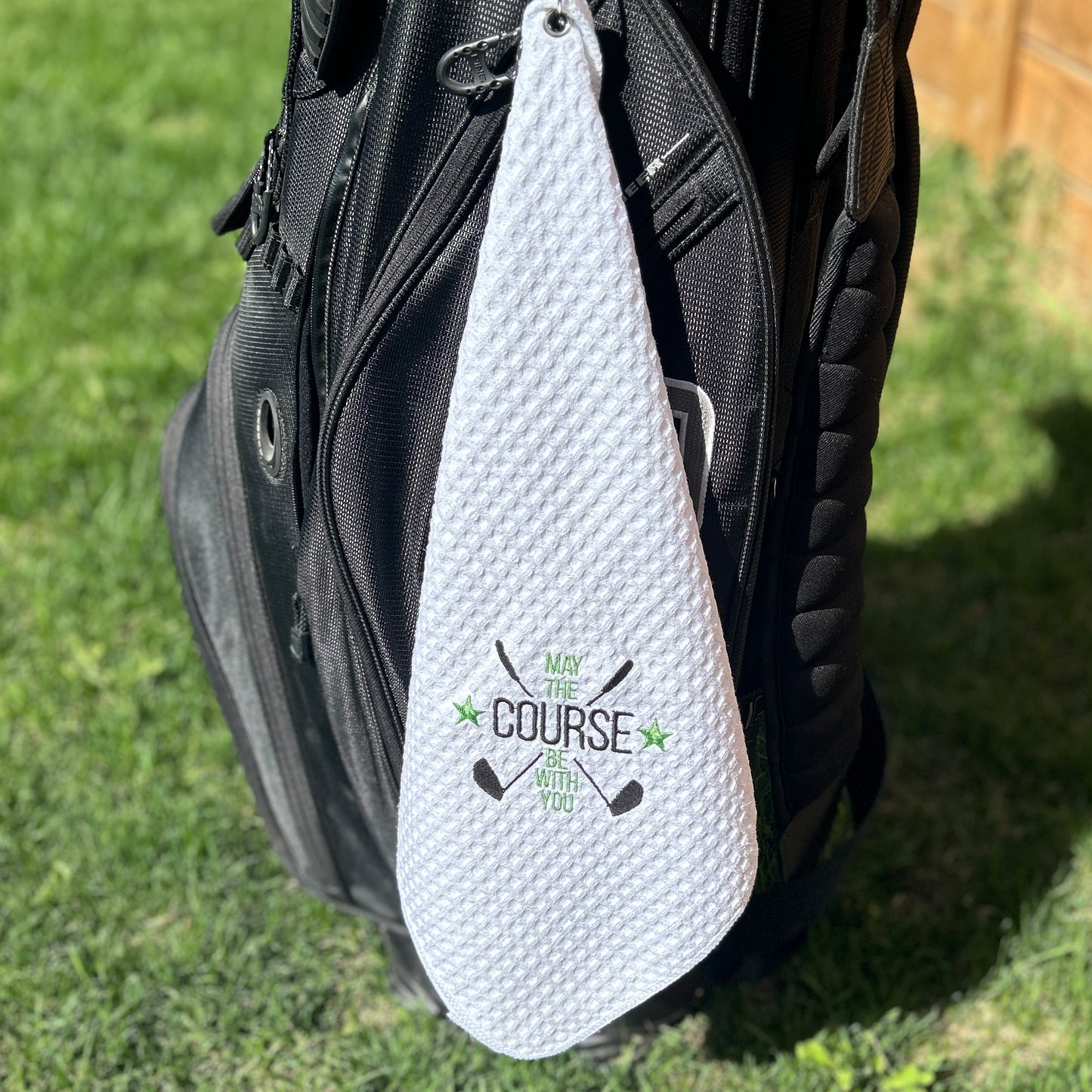 May the Course Golf Towel