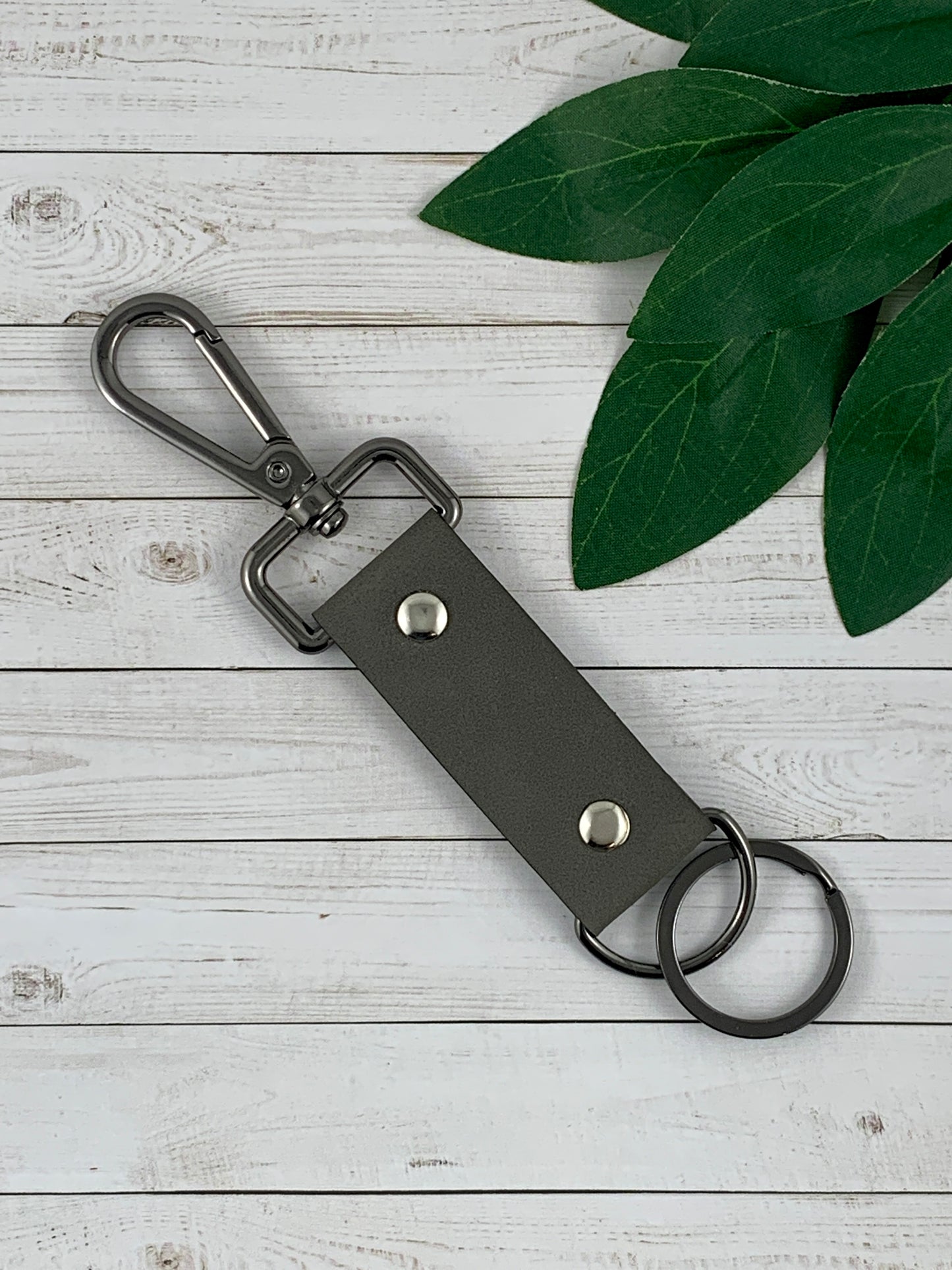 Leatherette Clip Key Chain