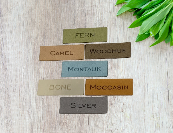 Faux Suede Square Tags