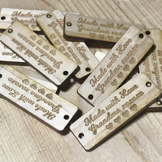 LARGE wood tags